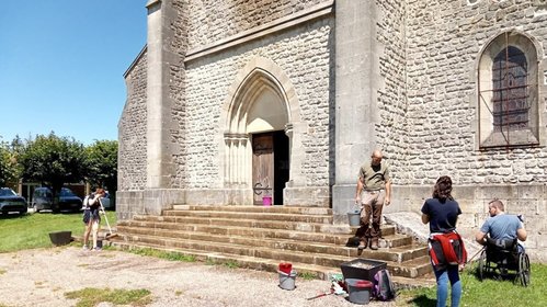 Nettoyage collaboratif de l???église Saint-Laurent