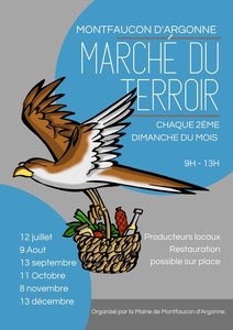 Marché du terroir. Chaque 2éme dimanche du mois, de 9h à 13h